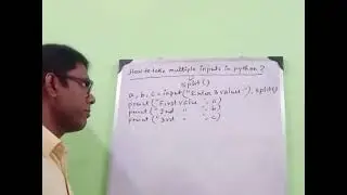 Python Multiple Inputs