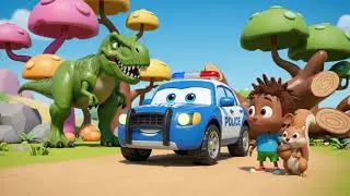 Police Car Song for Toddlers | The Wheels on the Police Car
