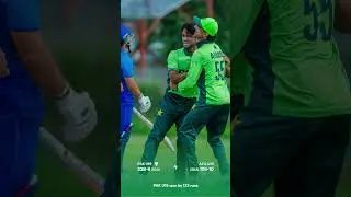 Pakistan Under-19 Crush Afghanistan by 133 Runs in Harare | Tri Nations Series
