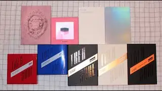 big ol' kpop album haul + unboxing (bts, blackpink, ateez)