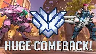 HUGE COMEBACK! DVA/ZARYA GRANDMASTER GAMEPLAY (Top 500)