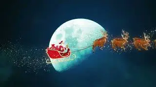 Santa Claus Riding Sliegh Background | Visual Effects Video | Kid cartoons #status #cartoon