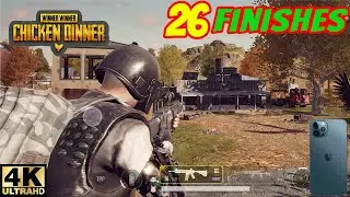 🔴PUB-G |4K| NEW STATE| IPHONE 12 PRO MAX |FULL PRO GAME PLAY|26 FINISHES|