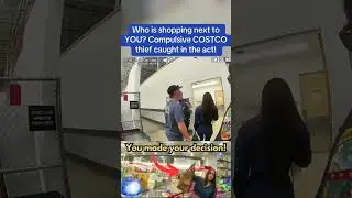 Who is shopping next to YOU? Compulsive COSTCO thief caught in the act! #cops #police #shorts