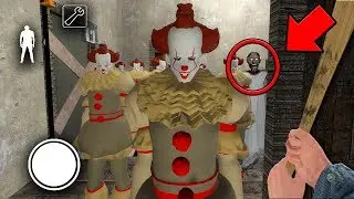 We found 100 PENNYWISE CLONES in GRANNY MULTIPLAYER... (Granny Horror Game MULTIPLAYER)