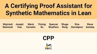[CPP'26] A Certifying Proof Assistant for Synthetic Mathematics in Lean