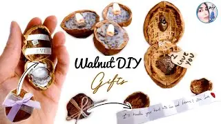 ❤DIY Love Gift Ideas, Handmade Miniature Valentines Presents, Walnut Shell Crafts, Make to Sell