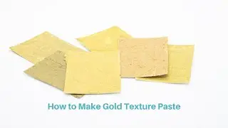 How to Make Your Own Gold Granite Texture Paste