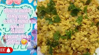 Winter Special Anda Gotala recipe 😋 #food #cooking very easy and very tasty recipe