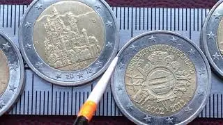 2 euro Germany Commemorative 2006 2007 2008 2009 2010 2011 2012 2013 2014 2015 2016 2017 2018 2019
