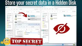 How to store secret data in Windows | Hide drive in this PC | Veracrypt tutorial 2025 #hidden