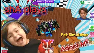 Adopt Me - Pet Simulator. shA plays goes on an adventure raising pets.