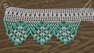 Bu model beni çok eskilere götürdü! Saray Süpürgesi Havlu Kenarı Modeli 140 #knitting