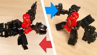Как построить робот-трансформер мини-костюма-крыла из кубиков LEGO для ниндзя - Ninja Wing