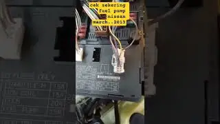 cek sekering fuel pump nissan march di box IPDM..
