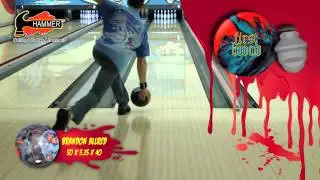 Hammer First Blood Bowling Ball thrown by Brandon Allred of K&K Bowling Services