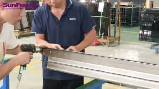 Demonstration of the Product Assembly Process#windows #aluminium #homedecor #factory