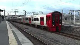 813系1100番台＋1000番台（9両）　準快速 門司港行き　南福岡駅を出発