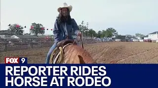 FOX 9's Se Kwon shows up skills at Hamel Rodeo
