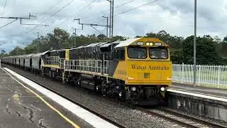 Brisbane Bound WATCO Grain Train Passing Through Thagoona Station Heading for The Port Of Brisbane