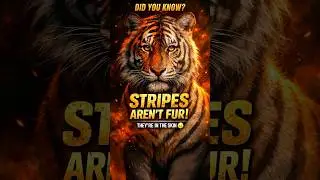 Are TIGER stripes really Unique and designed in their skin?❓#shortvideo #ytshorts #viralshorts