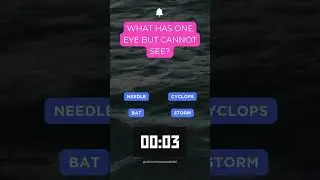 English Riddle | Riddle | Eye | See