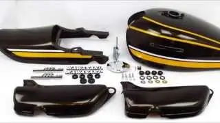 1974 Z1 900 Green & Yellow Body Set