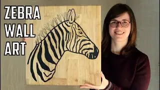 How To Make A Zebra Wall Art | Dremel | Things For Charity