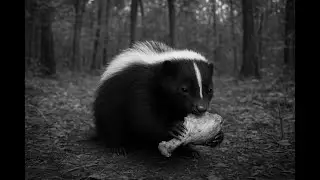 Skunk&rsquo;s Chicken Feast Caught on Camera! 🦨🍗