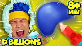 Babies Coloring Pictures with Funny Pencils + MORE D Billions Kids Songs