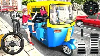 Modern Tuk Tuk Auto US Rickshaw Free Driving Games - Bicycle Tuk Tuk Driving - Android Gameplay