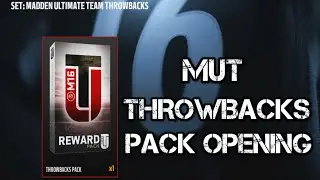 Throwback Pack Opening | Madden 16 Ultimate Team Pack Opening | MUT 16