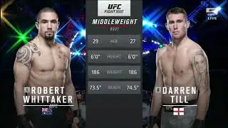 UFC Fight Night Robert Whittaker vs Darren Till Highlights