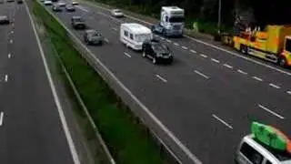 M6 Lorry drivers protest