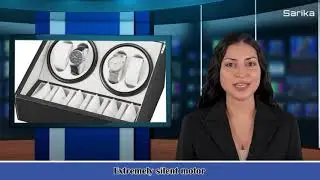 Black Leather Watch Winder Storage Auto Display Case Box 4 To 6 Automatic Rotation