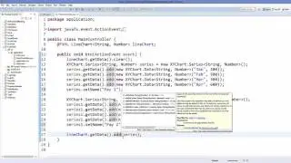 JavaFx Tutorial For Beginners 29   Adding multiple Lines to LineChart