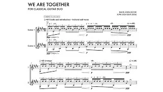 We Are Together | Guitar Duo | David John Roche
