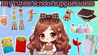 ✨5 diy school supplies ideas ✨ must watch for STUDENTS 🥳| diy school supplies| school craft|diy|