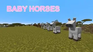 Baby Horses: Minecraft 26.1 Snapshot 4