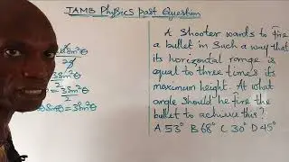 Technical JAMB Physics past questions on projectile motion for serious JAMB candidates.