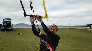 Kitesurfing at Carrowniskey Co.Mayo Ireland