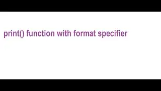 How to use format specifier in python#pythonprogramming#formatspecifier#pythonprintfunction