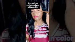 How to do deep clean coffee masque#Blue light shield#Urbancolor#ytshortsindia #youtubeshorts #skinca