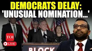 LIVE  Committee Vote On Kash Patel's Nomination Delayed After Democrats Object | Kash Patel Voting