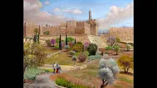 Migdal David Painting by Alex Levin