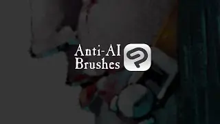 I made ANTI-AI brushes for Clip Studio Paint!!