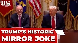 TRUMP blasts FAKE NEWS over HISTORIC WHITE HOUSE mirror incident