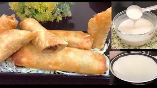 10mins iftar recipe Veg spring rolls Easy and perfect sheets with liquid Dough save this recipe 💫🌙