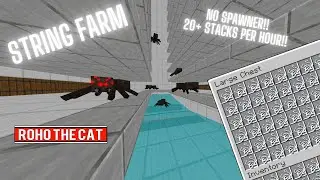 Minecraft Java - Super Simple String Farm - 20+ Stacks Per Hour - No Spawner!!