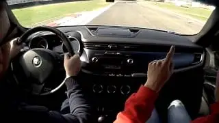 Alfa Romeo Giulietta Quadrifoglio Verde Onboard camera  - Guida Sicura Autodromo di Vara